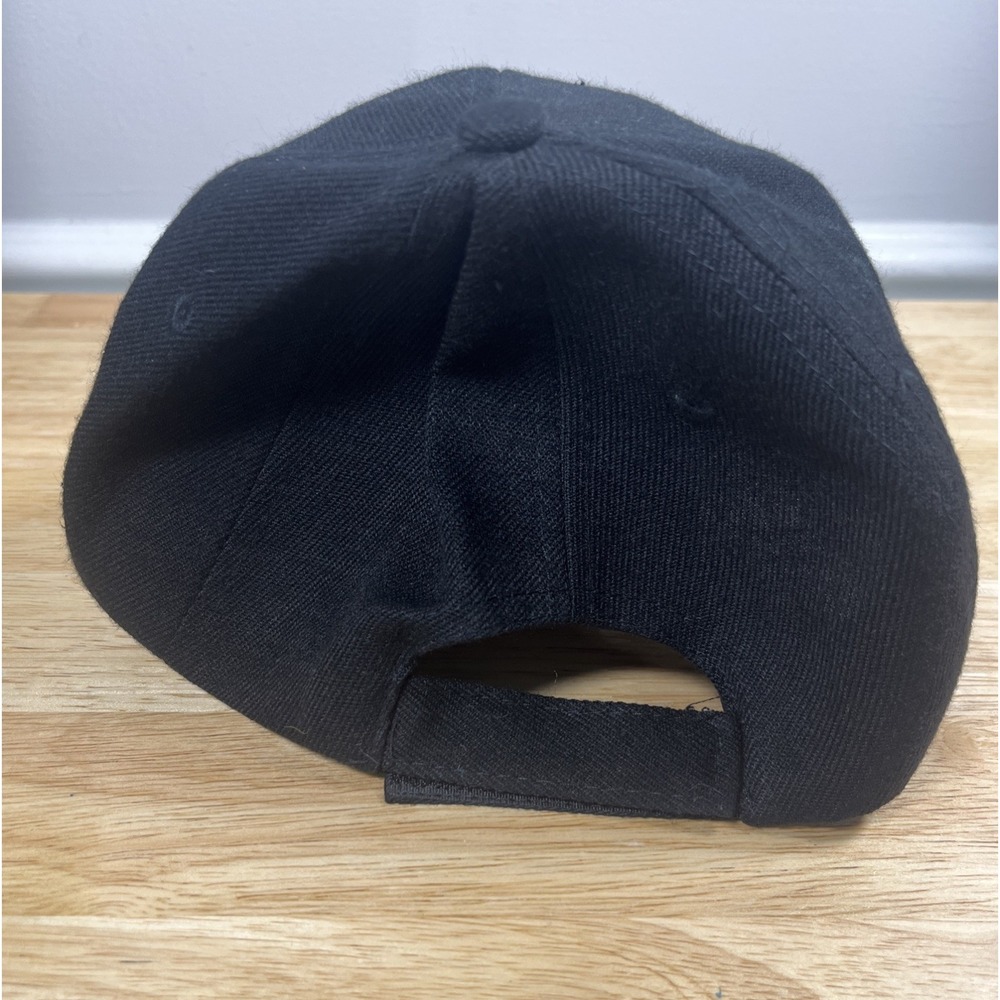 Wolf Trucker Hat Black Adjustable Strap Back Wildlife Nature Outdoor Cap OSFA - Picture 4 of 5